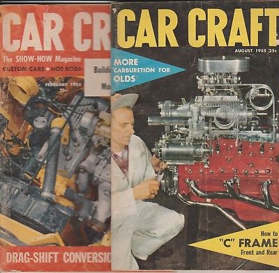 Car Crafts 10 issue digest magazines 1954 1955 1956 1959  - see desc - Lot of 10