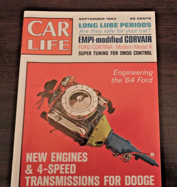 Car Life Magazine -September 1963