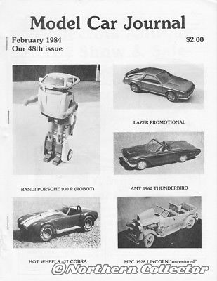 Model Car Journal Feb 1984 #48 Hot Wheels 427 Cobra Rare AMT 66 Mustang Promo