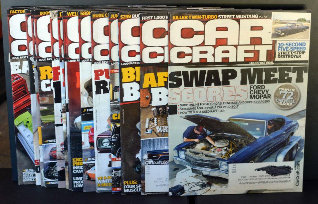 Car Craft Magazine - 15 issues Vintage Lot - 2012 - 2015 - EX Condition