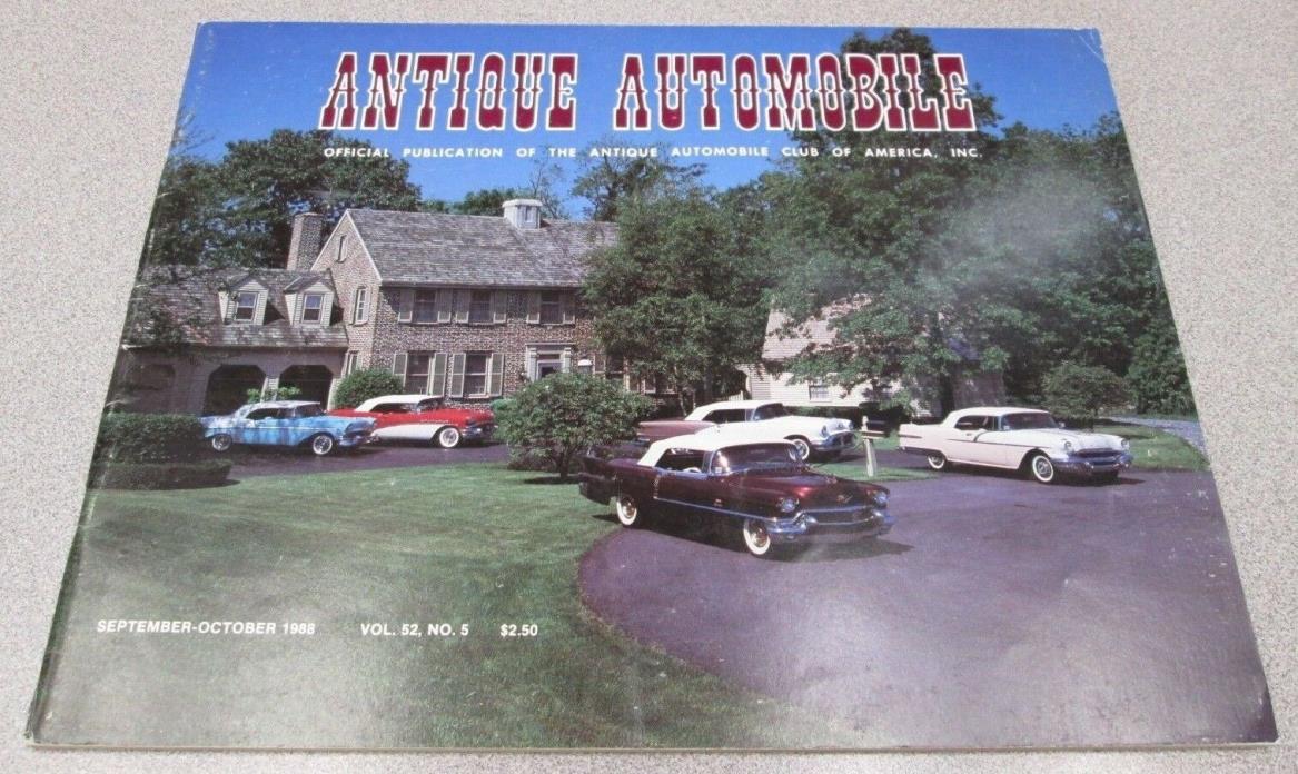 Antique Automobile, September-October 1988, Vol. 52, No. 5