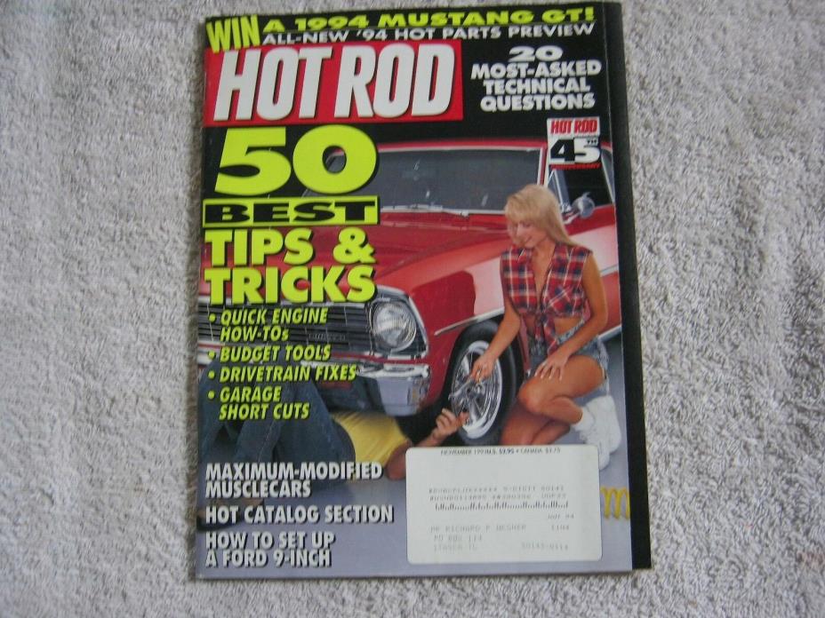 Hot Rod Magazine  :  November 1993