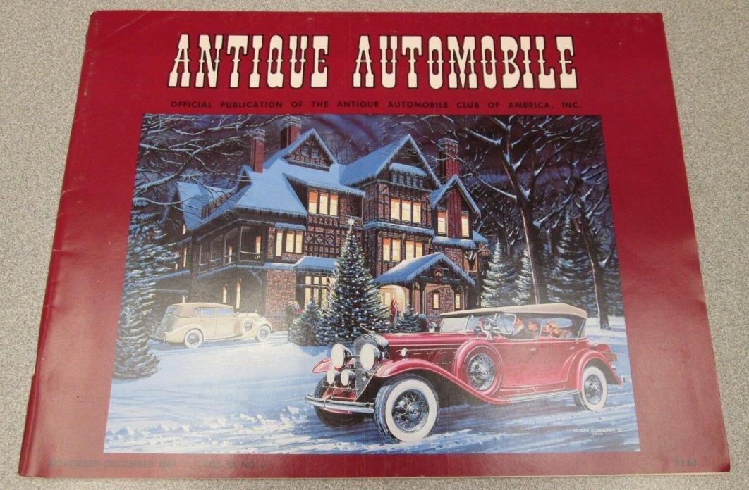 Antique Automobile, November-December 1989, Vol. 53, No. 6