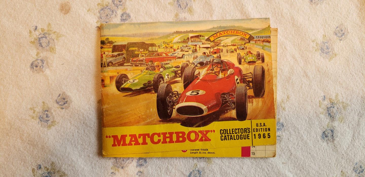 1965 Matchbox Collector's Catalogue Booklet U.S.A Edition * COVER DETACHED *
