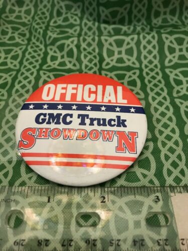 Official GMC Truck Showdown Auto Pin Button FREE SHIPPING