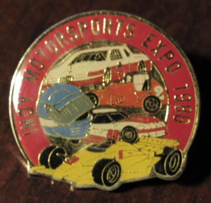 1986 Indy Motorsports Racing Expo Hat Lapel Pin - Formula One