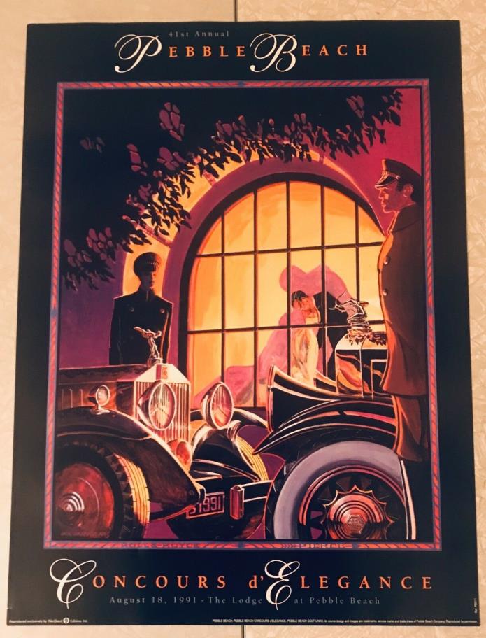 1991, 41st Annual Pebble Beach Concours Poster