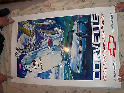 1992 San Diego Corvette Poster sailing
