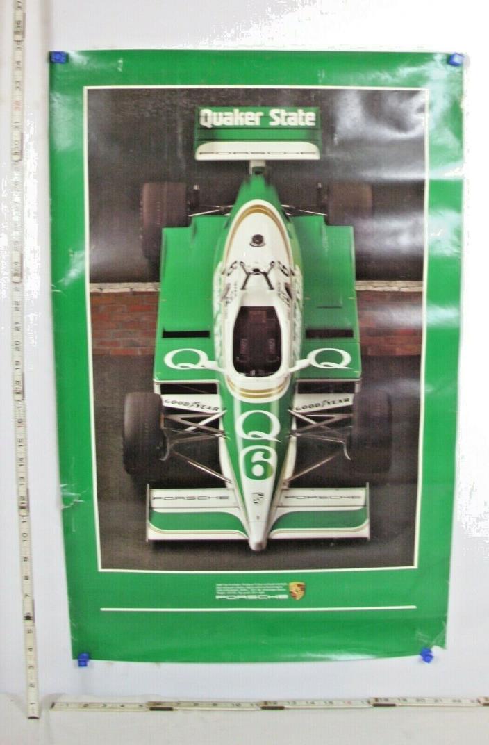 PORSCHE INDY CAR 8 CLYLINDER 1988 CAR DEALER POSTER