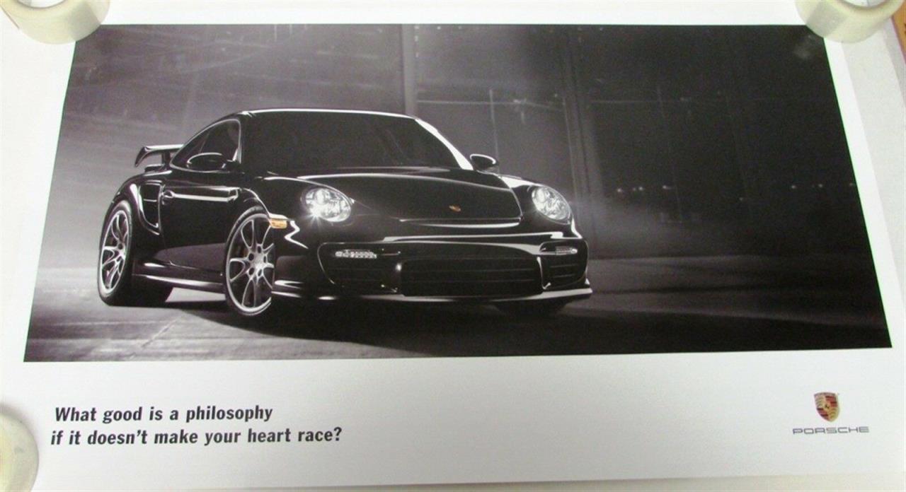 2007 Porsche Large Dealer Showroom Poster 2 Sided 911 Boxster Cayman Cayenne