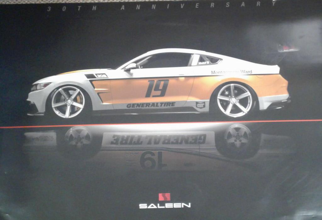 Saleen Mustang General Tire Poster - Garage Art
