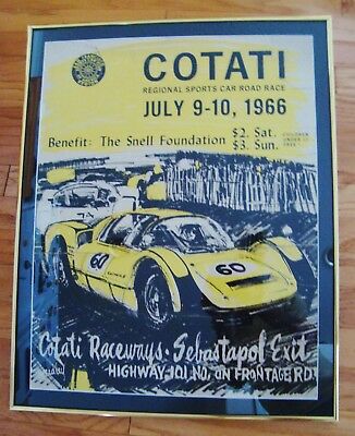 1966 COTATI SCCA SPORTS CAR RACE POSTER 23
