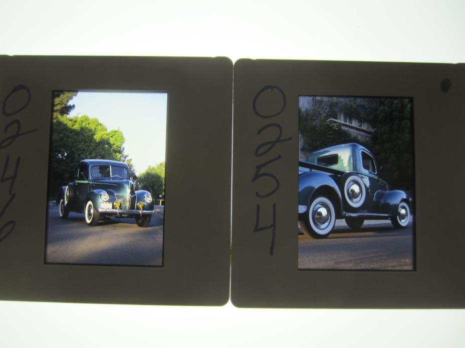 FORD 1940 PICKUP ORIGINAL EDITORIAL SLIDES