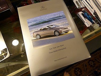 2003 Mercedes Benz NY Auto Show Press kit +CD