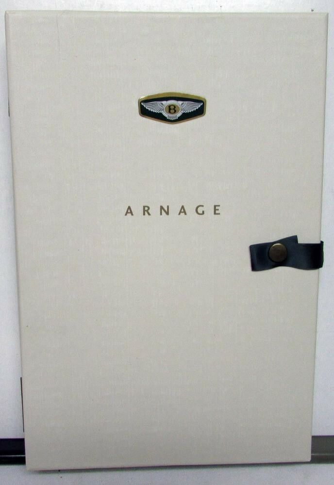 1998 Bentley Arnage Press Kit New Model Media Release Custom Large Elegant Box