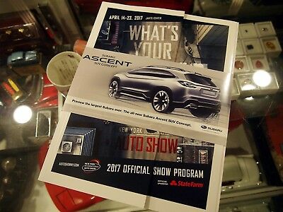 2017 New York International Auto Show Official Program - Nice!!
