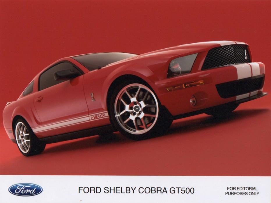 Ford Shelby Cobra GT500 Period Press Photograph