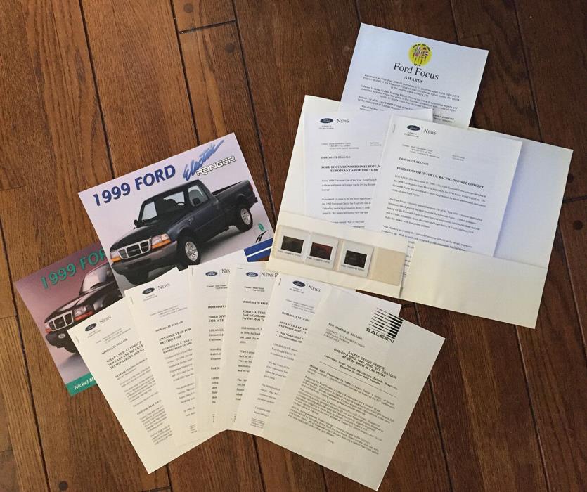 REDUCED 1999 Ford Ranger and Cosworth Focus Press Media kit