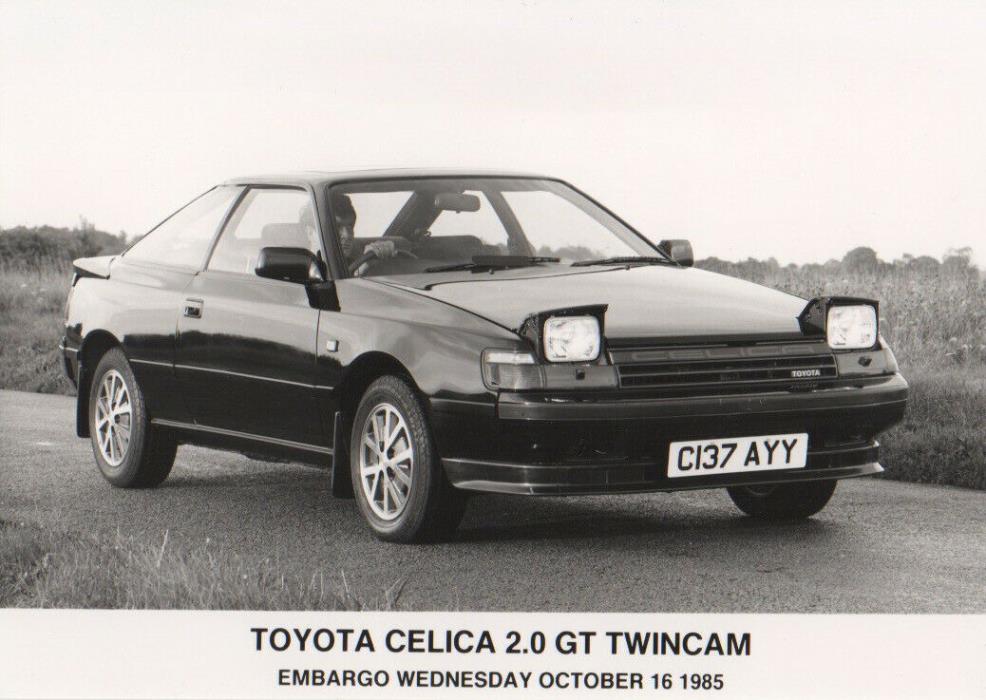 Toyota Celica 2.0 GT Twincam Mk4 (T160) Launch Period Press Photograph - 1985