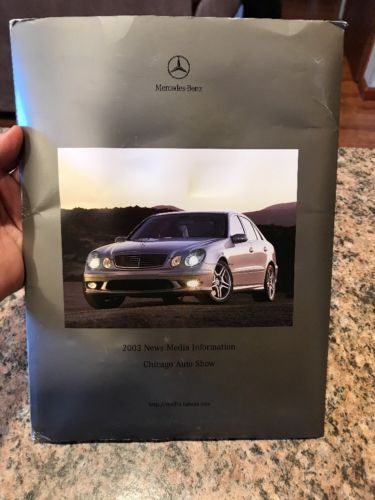 2003 Complete Mercedes Benz Information Press Kit W/ Letters Photos CD Slides