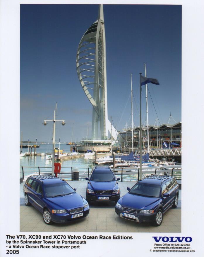 Volvo Ocean Race Editions Large Format Period Press Photo - V70 XC70 XC90 - 2005