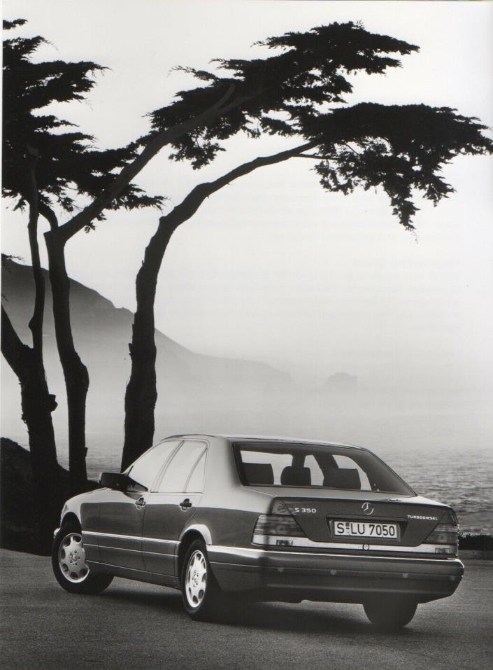 Mercedes-Benz S 350 Turbodiesel (W140) Large Format Period Press Photograph 1995