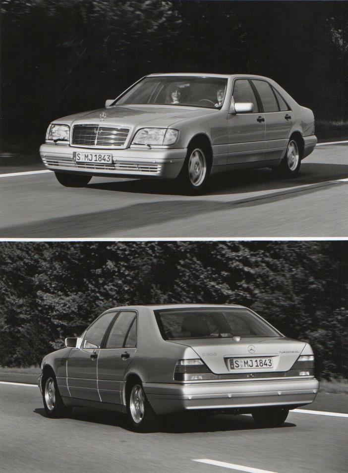 Mercedes-Benz S 300 Turbodiesel (W140) Large Format Period Press Photograph 1996