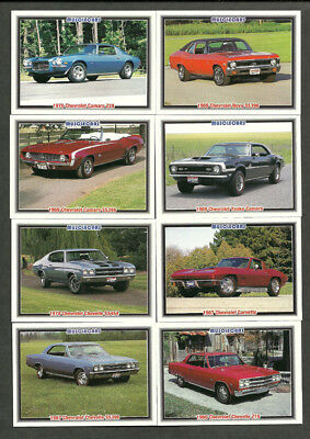 100 Ct Lot Chevrolet 1992 Musclecars Collect-a-Card