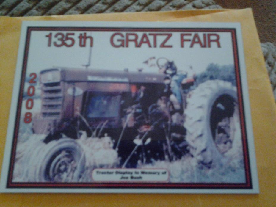 135 th Gratz Area Antique Machinery Association Dash Plaque 2008
