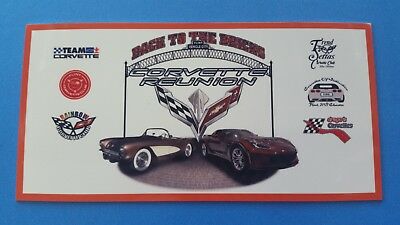 CORVETTE REUNION BACK TO THE BRICKS OFFICIAL DASH PLAQUE 2016 C7 STINGRAY  *NEW*