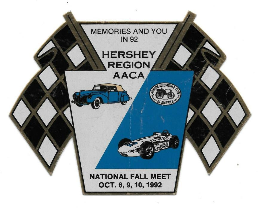 October 1992 AACA Hershey Region Nat'l Fall Meet Souvenir
