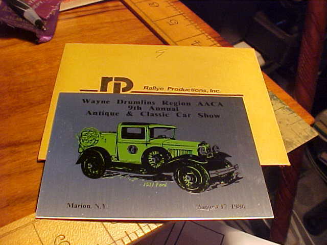 1986 Wayne drumlins Region 9th Annual Antique & Classic Car Show MARION N.Y.