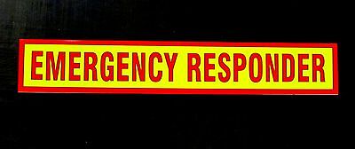 Emergency Responder Sign Reflective Magnetic Signage