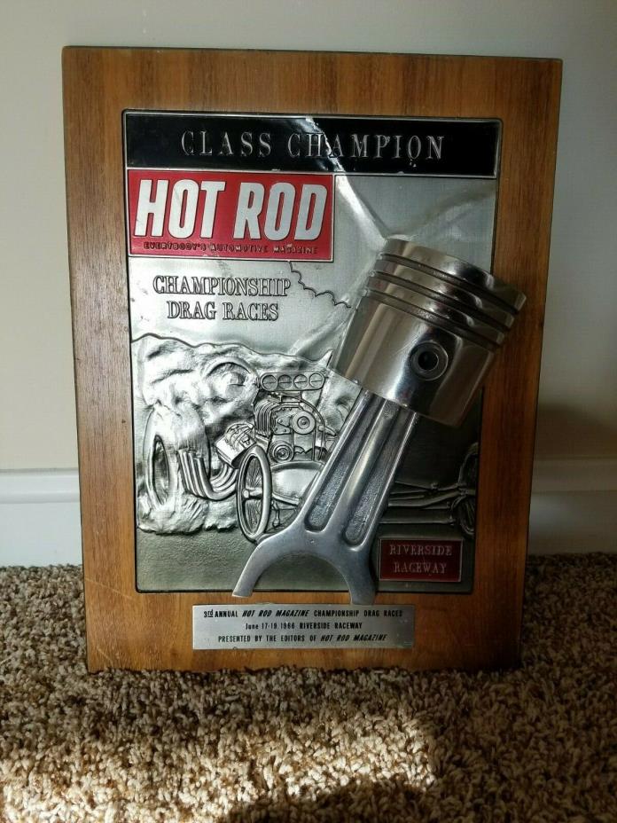1966 Hot Rod Magazine 3rd Annual Drag Race Award Riverside International Raceway