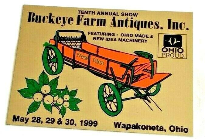 Lot Buckeye Farm Antiques New Idea Machinery, Wapakoneta, Ohio Plaques