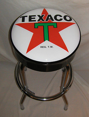 Texaco Large Big Star Gas Sign Bar Stool Stools