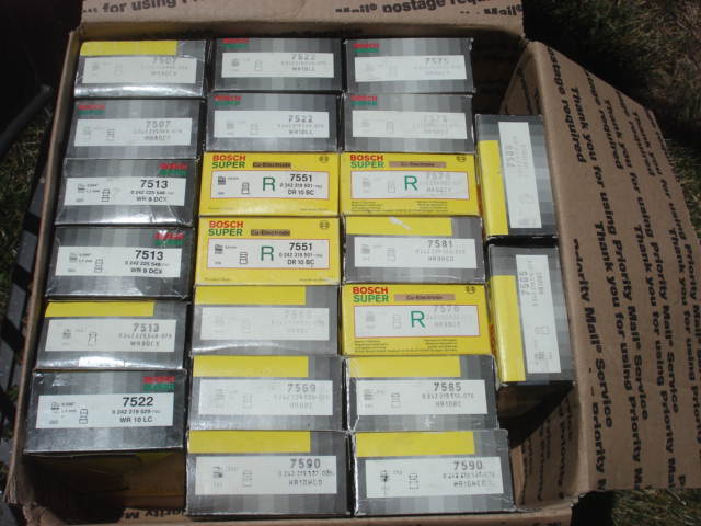 Inventory of 293 Bosch Spark Plugs plus Catalog under 40 cents/plug