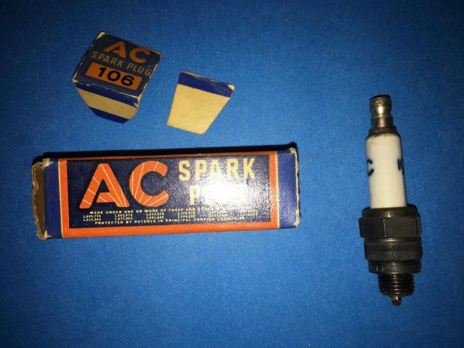 AC 106 Spark Plug 10mm - Buick Cadillac Chevy Chevrolet LaSalle Packard  NOS