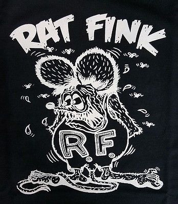 RAT FINK BIG DADDY ED ROTH BLACK CANVAS BACK PATCH
