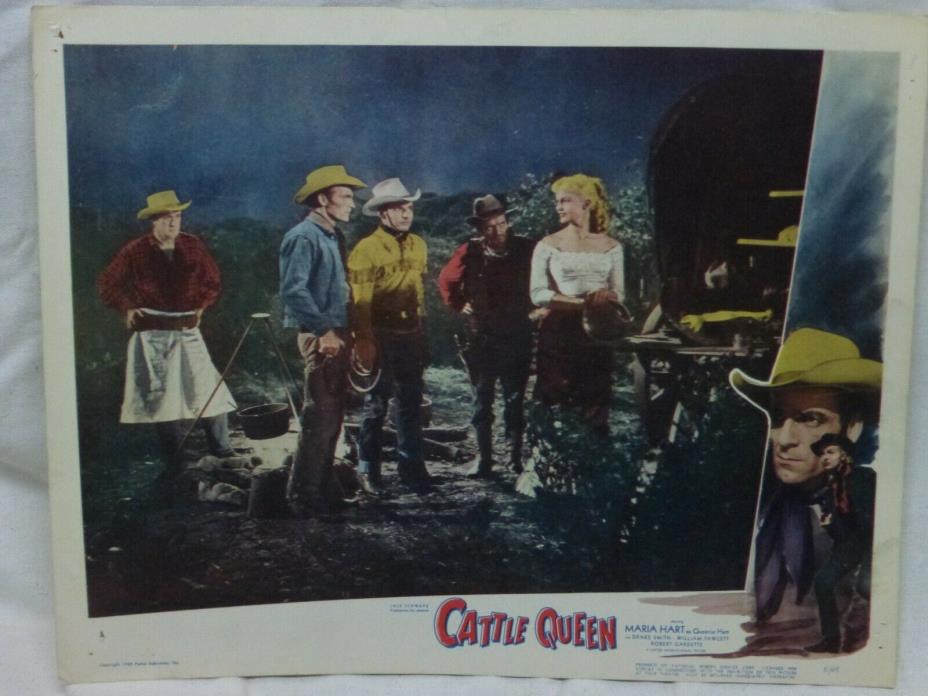 Movie Lobby Card - Cattle Queen, Maria Hart, Drake Smith, 1950