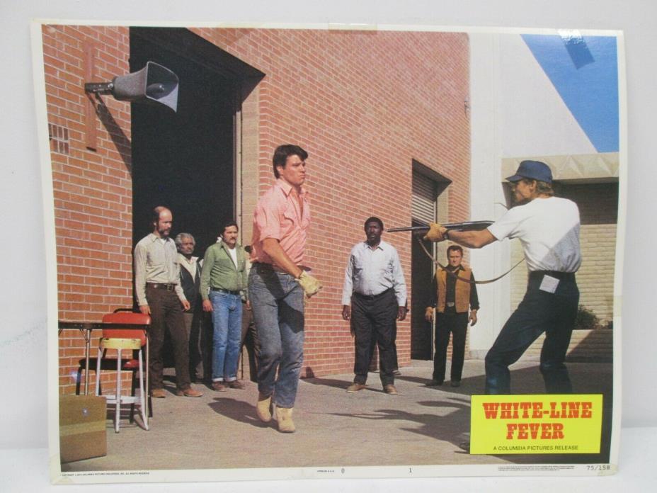 Vtg Original 1975 Lobby Card White Line Fever Slim Pickens Jan Michael Vincent 8