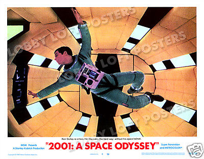 2001: A SPACE ODYSSEY LOBBY SCENE CARD # 4 POSTER 1968 KEIR DULLEA