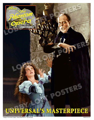 THE PHANTOM OF THE OPERA  LOBBY CARD POSTER # 9-F 1925 LON CHANEY MARY PHILBIN