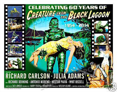 CREATURE FROM THE BLACK LAGOON LOBBY CARD POSTER 60TH ANNIVERSARY COMMEMORATIVE