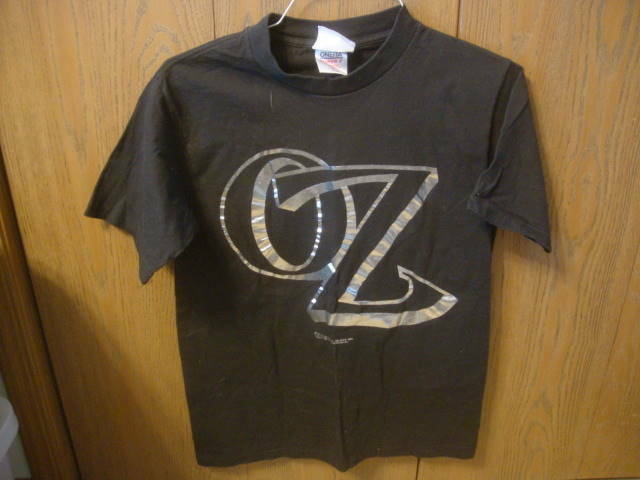 Vintage Wizard of Oz Silver on Black Large T-Shirt 1989 Turner & MGM Collectible