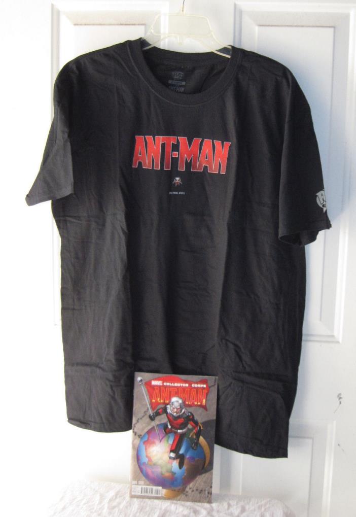 Ant-Man T-Shirt Size XL from Marvel Collector Corp. Plus Ant-Man Comic Book
