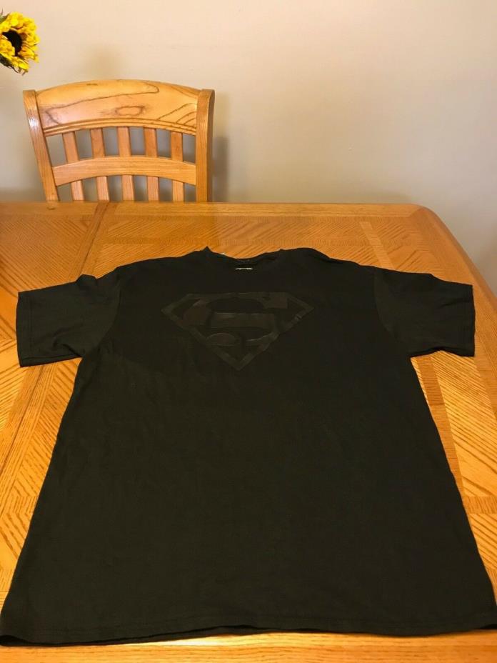Superman Black Shirt DC Comics T-shirt Marvel Jersey XL Superman Black Shirt D
