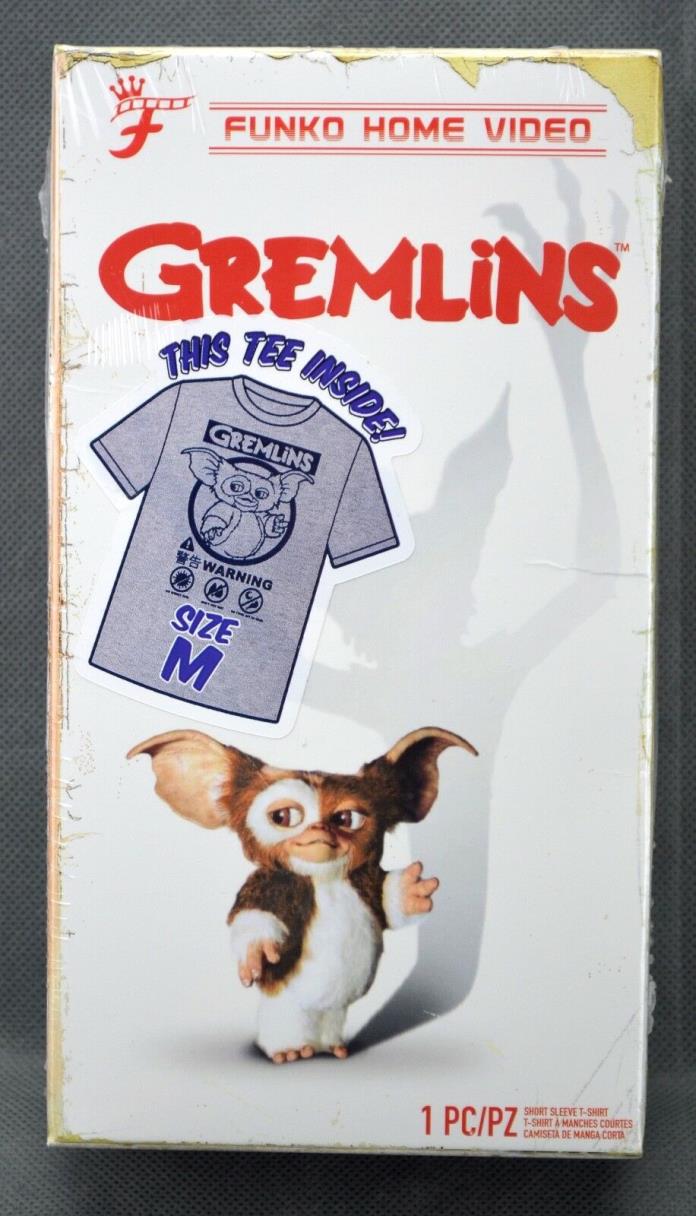 NIP Funko Gremlins T Shirt Size M Medium Tee Packaged as Home Video VHS