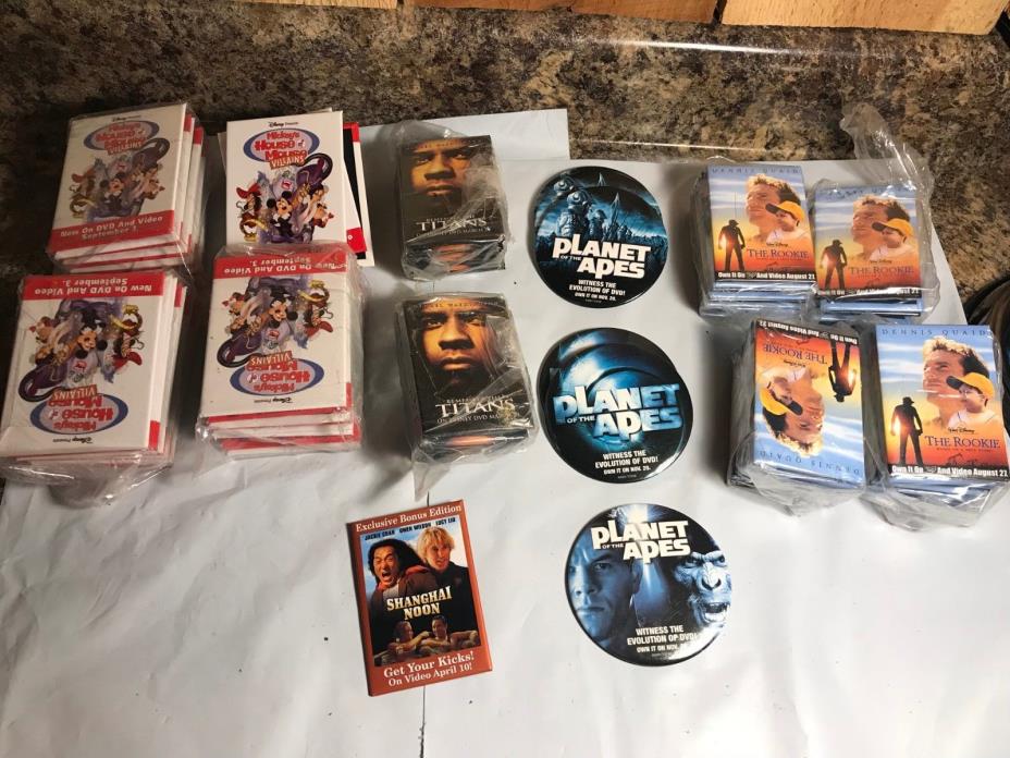 Lot of 100 Movie Promo Button Pin Badges