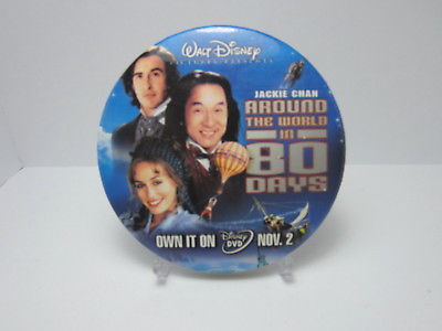 Disney's Jackie Chan Around The World In 80 Days Round Movie Promo Button Pin